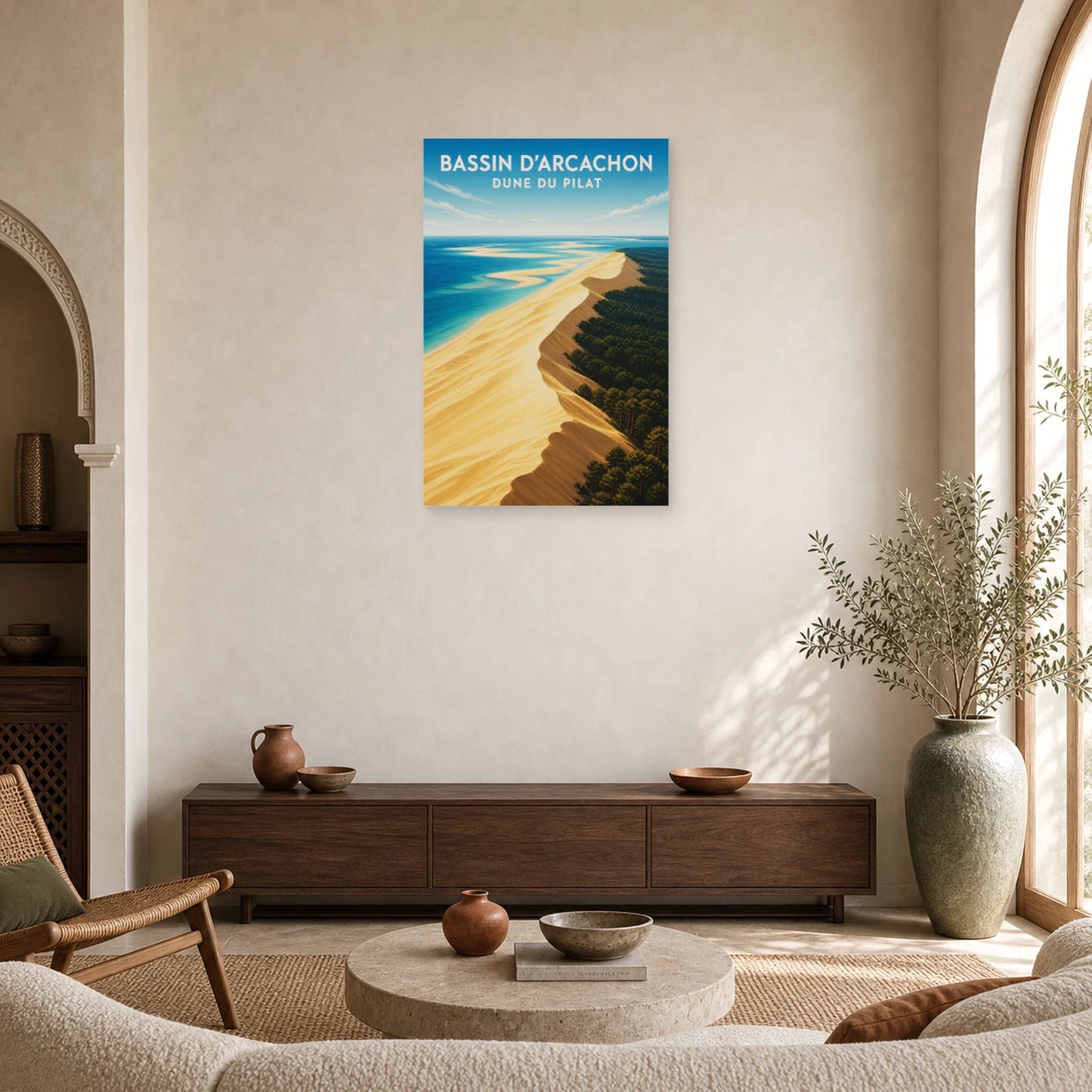 Affiche Bassin d’Arcachon – Dune du Pilat dans un salon - Art Virtuoso