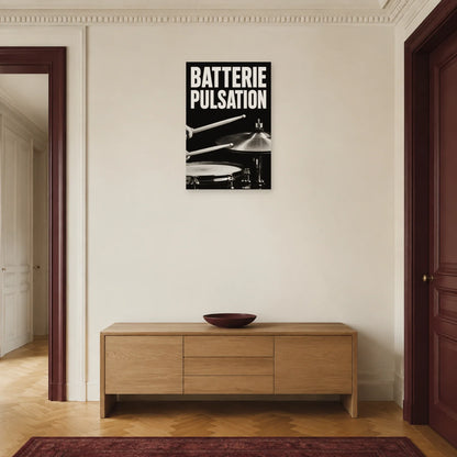 Affiche Batterie - Pulsation dans une entrée ou un couloir - Art Virtuoso