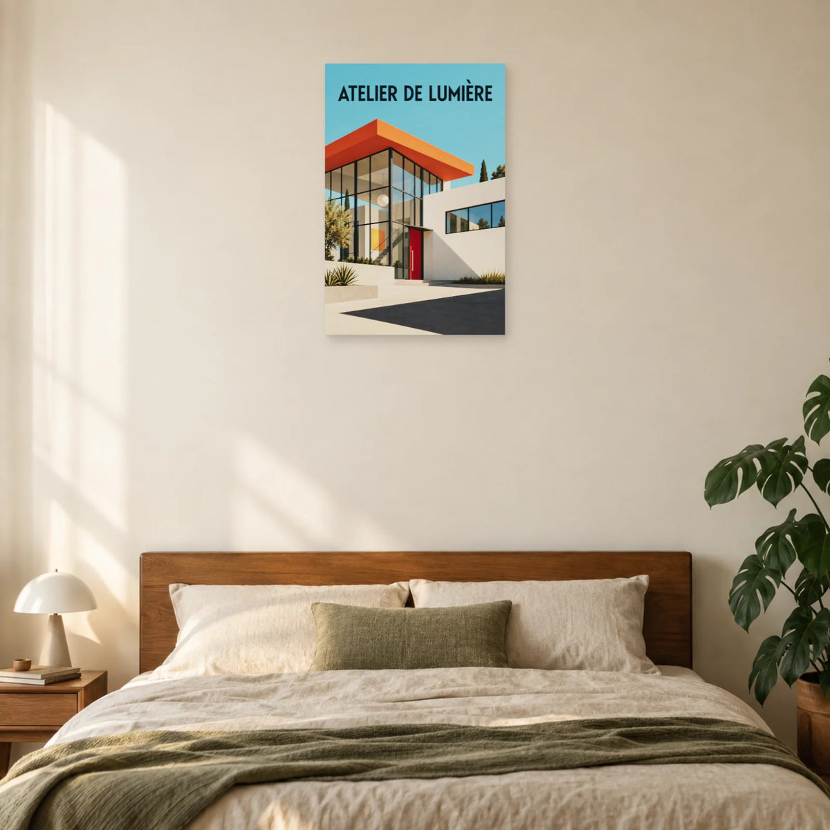 Affiche Bauhaus architecture - Atelier de lumière dans une chambre - Art Virtuoso