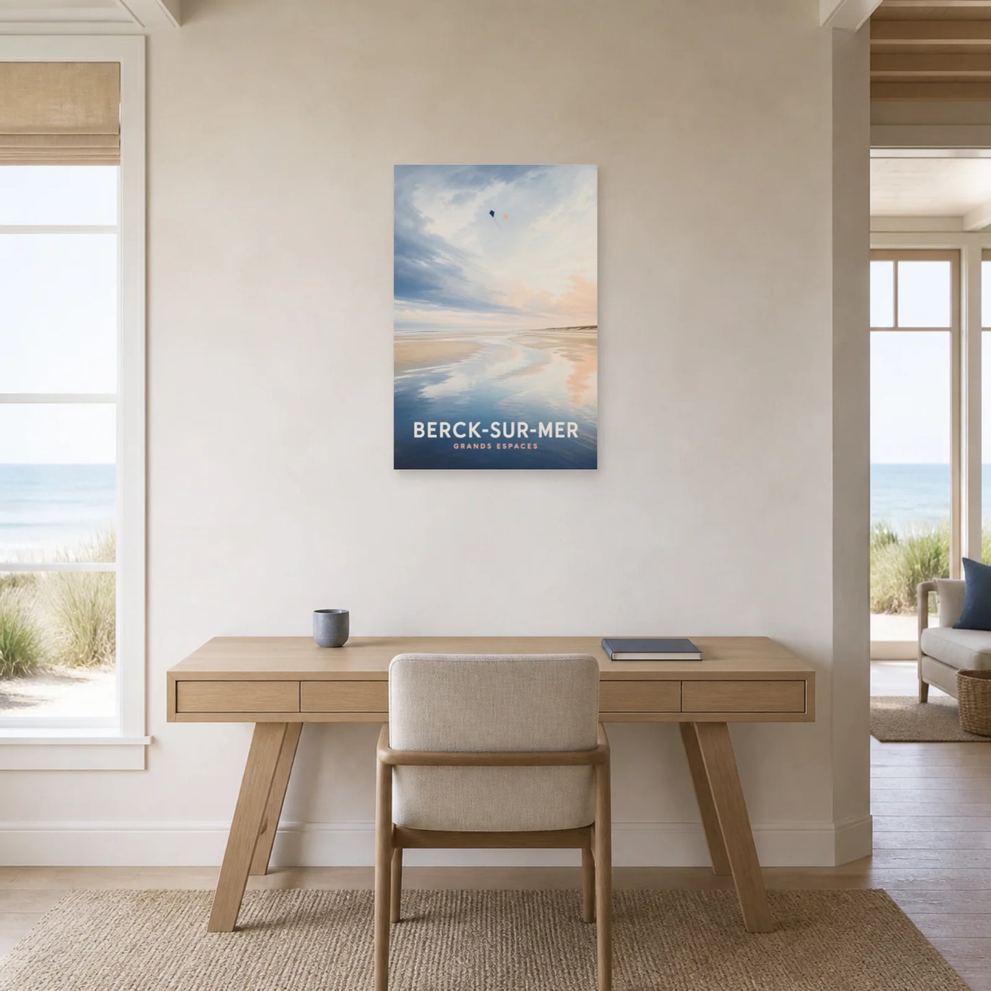 Affiche Berck-sur-Mer – Grands Espaces dans un bureau - Art Virtuoso