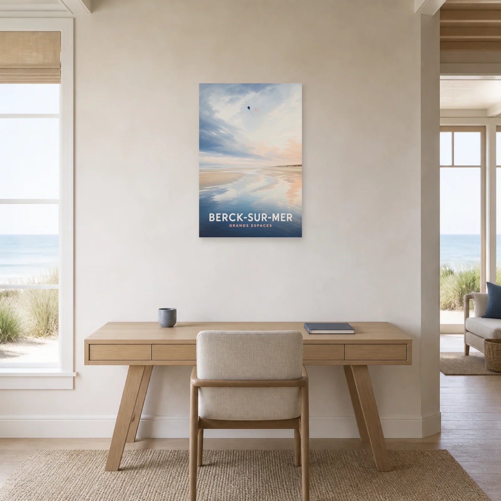 Affiche Berck-sur-Mer – Grands Espaces dans un bureau - Art Virtuoso