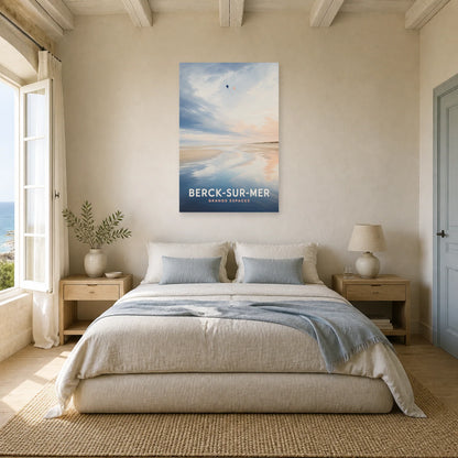 Affiche Berck-sur-Mer – Grands Espaces dans une chambre - Art Virtuoso