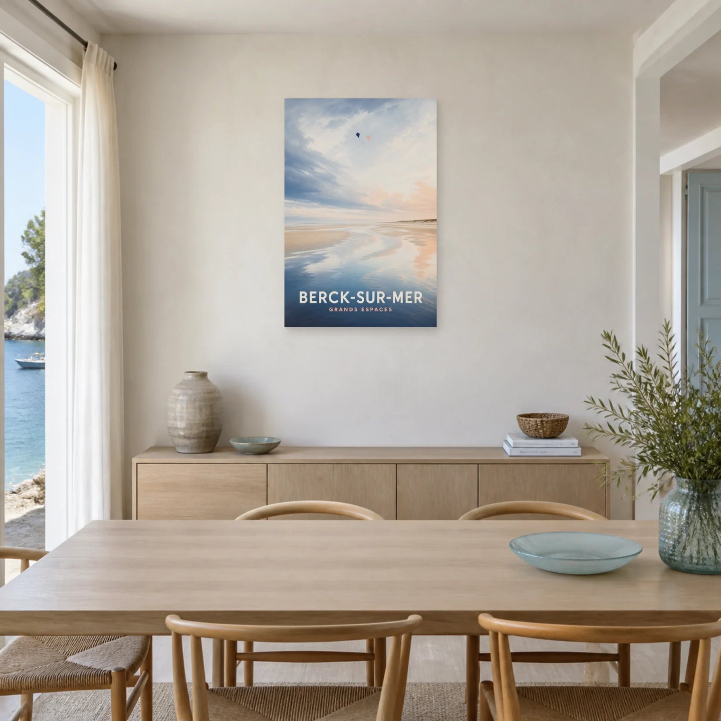 Affiche Berck-sur-Mer – Grands Espaces dans une salle à manger - Art Virtuoso