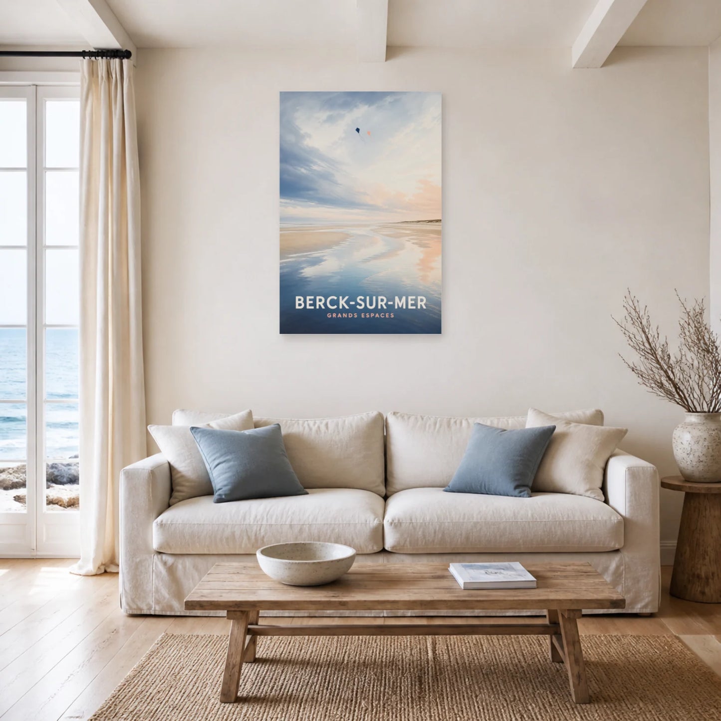 Affiche Berck-sur-Mer – Grands Espaces dans un salon - Art Virtuoso