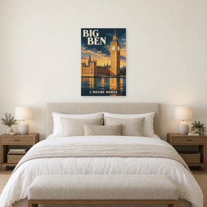 Affiche Big Ben - L’heure dorée dans une chambre - Art Virtuoso