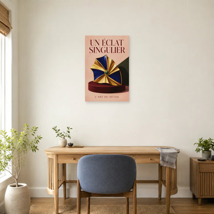 Affiche Bijou sculptural, un éclat singulier dans un bureau - Art Virtuoso