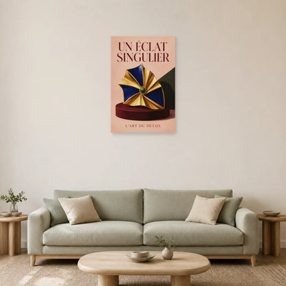 Affiche Bijou sculptural, un éclat singulier dans un salon - Art Virtuoso