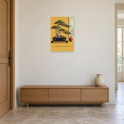 Affiche Bonsaï - Le temps prend racine dans une entrée ou un couloir - Art Virtuoso