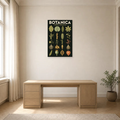 Affiche Botanica – Formes Végétales dans un bureau - Art Virtuoso