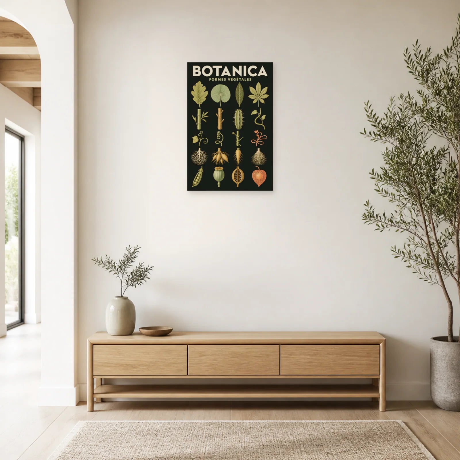 Affiche Botanica – Formes Végétales dans une entrée ou un couloir - Art Virtuoso