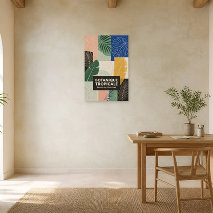 Affiche Botanique tropicale – Couleurs dans un bureau - Art Virtuoso