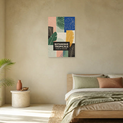 Affiche Botanique tropicale – Couleurs dans une chambre - Art Virtuoso