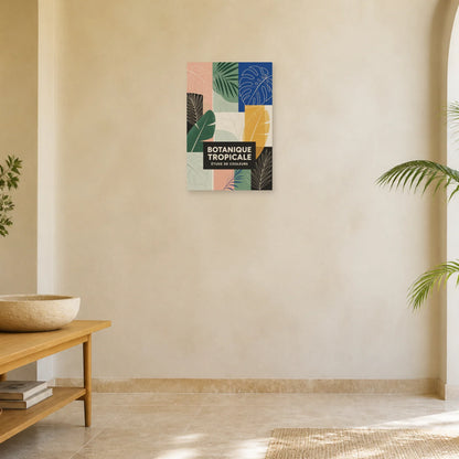 Affiche Botanique tropicale – Couleurs dans une entrée ou un couloir - Art Virtuoso