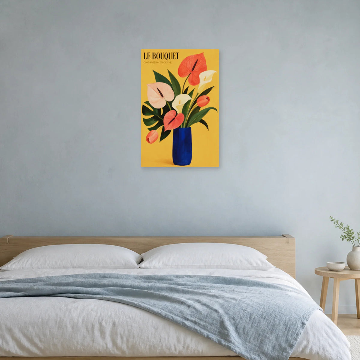 Affiche Le Bouquet – Composition Moderne dans une chambre - Art Virtuoso