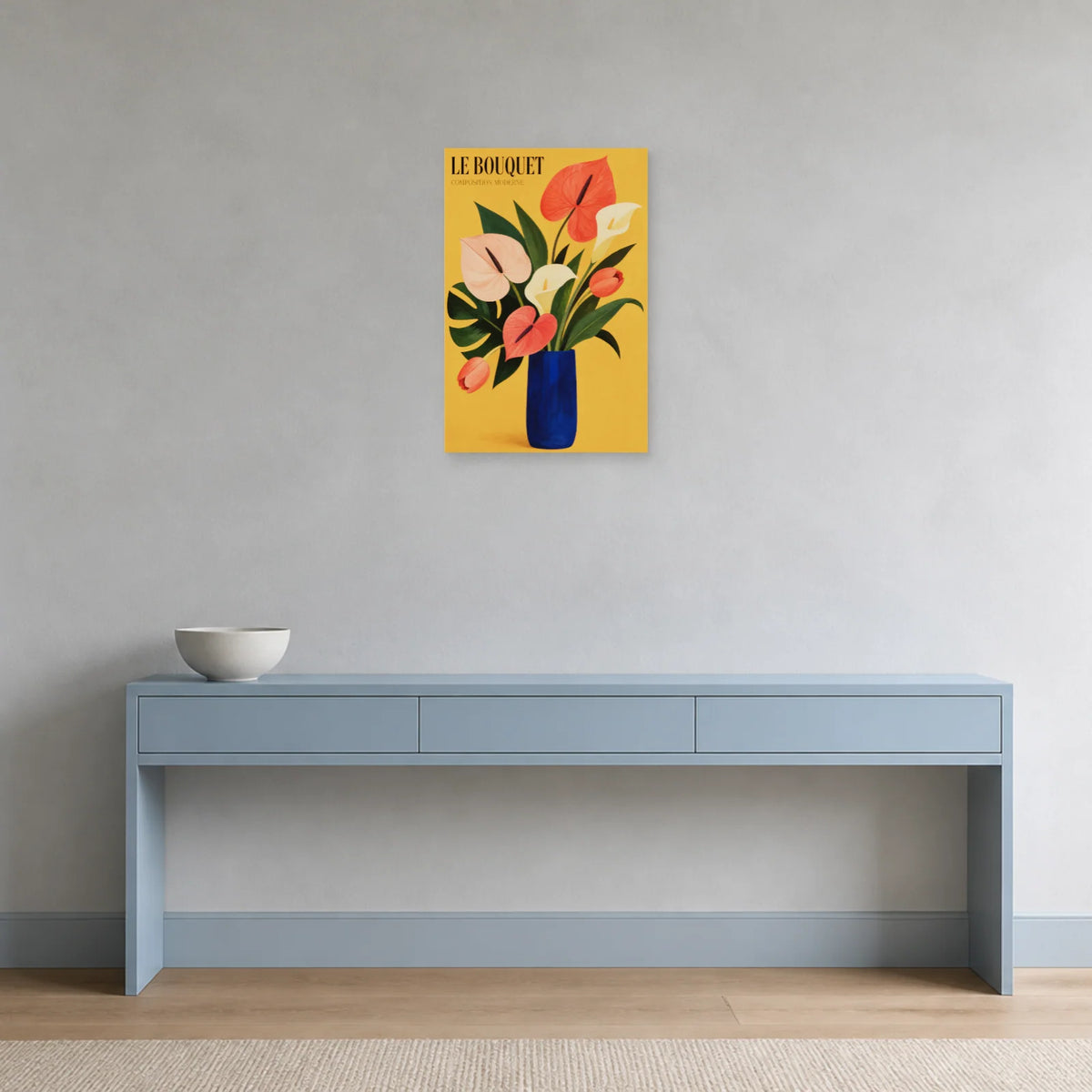 Affiche Le Bouquet – Composition Moderne dans une entrée ou un couloir - Art Virtuoso