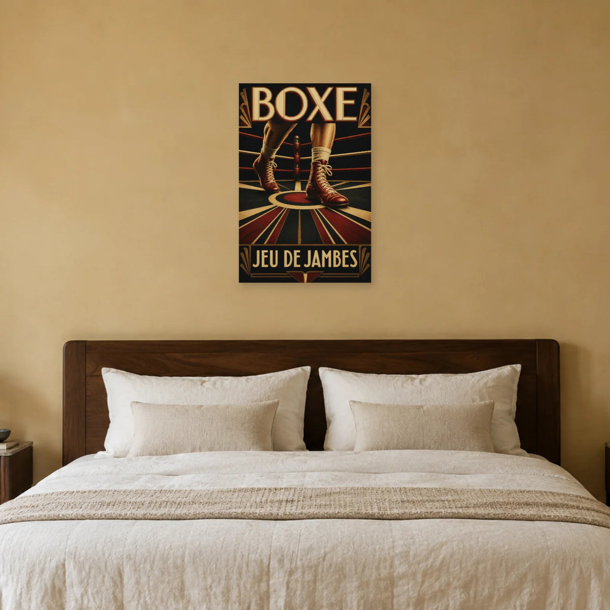 Affiche Boxe – Jeu de jambes dans une chambre - Art Virtuoso