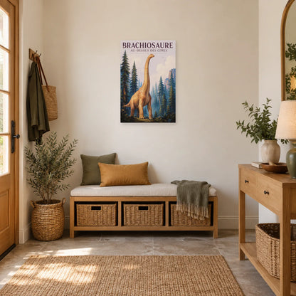 Affiche Brachiosaure - Au-dessus des cimes dans une entrée ou un couloir - Art Virtuoso