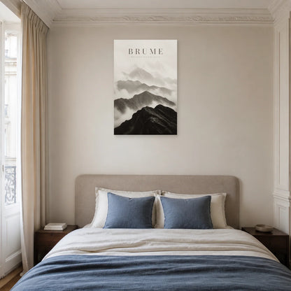 Affiche Brume – Reliefs Silencieux dans une chambre - Art Virtuoso