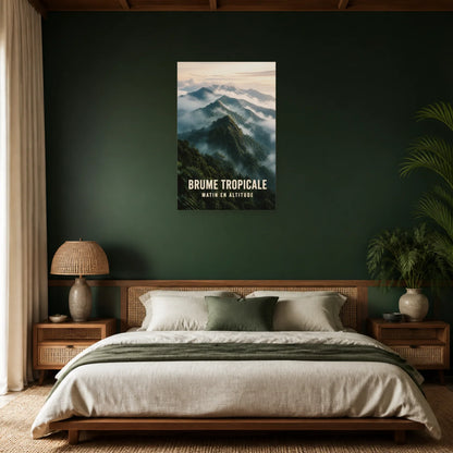 Affiche Brume tropicale – Forêt d’altitude dans une chambre - Art Virtuoso
