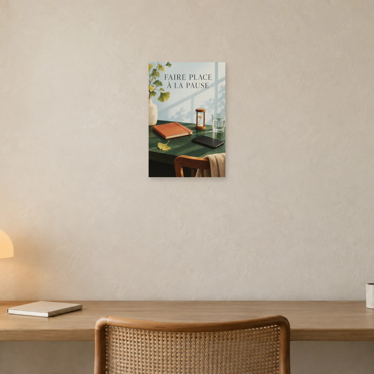 Affiche Bureau - Faire place à la pause dans un bureau - Art Virtuoso