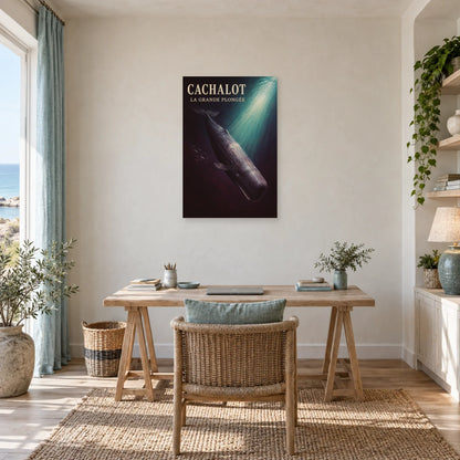Affiche Cachalot - La grande plongée dans un bureau - Art Virtuoso