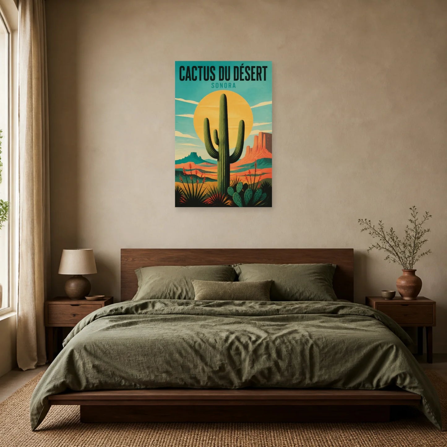 Affiche Cactus du Désert – Sonora dans une chambre - Art Virtuoso
