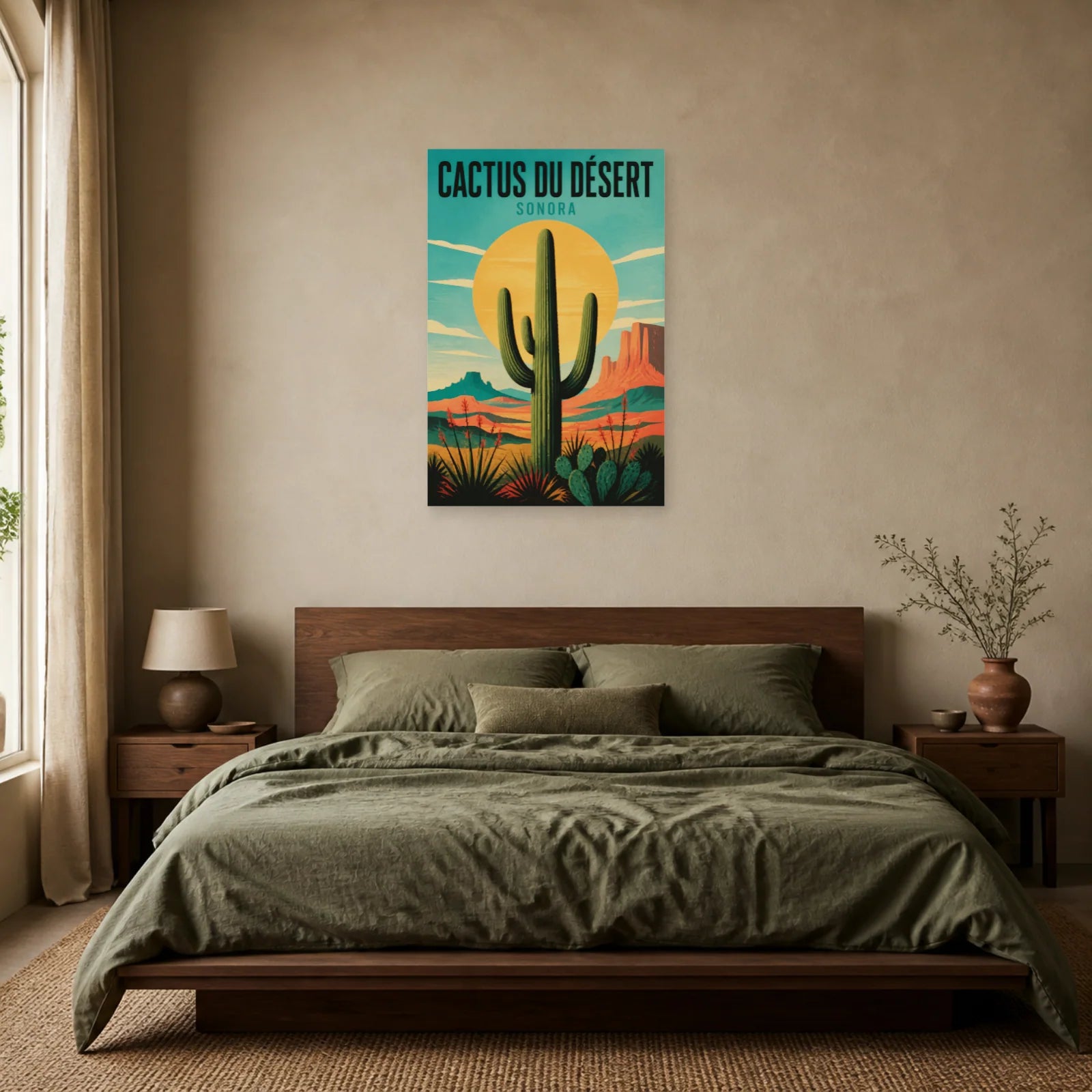 Affiche Cactus du Désert – Sonora dans une chambre - Art Virtuoso