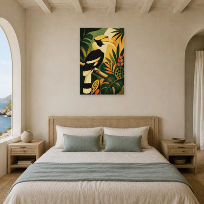 Affiche Calao de jungle moderniste dans une chambre - Art Virtuoso