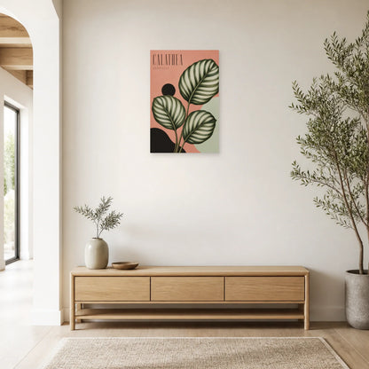 Affiche Calathea – Orbifolia dans une entrée ou un couloir - Art Virtuoso