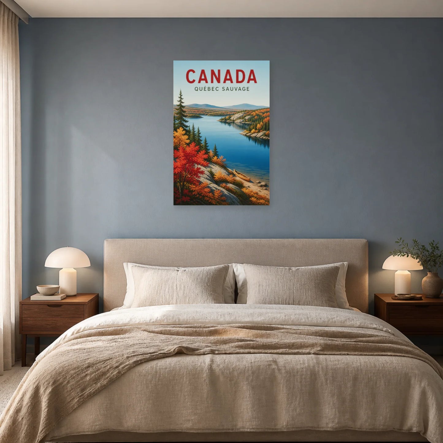 Affiche Canada – Québec Sauvage dans une chambre - Art Virtuoso