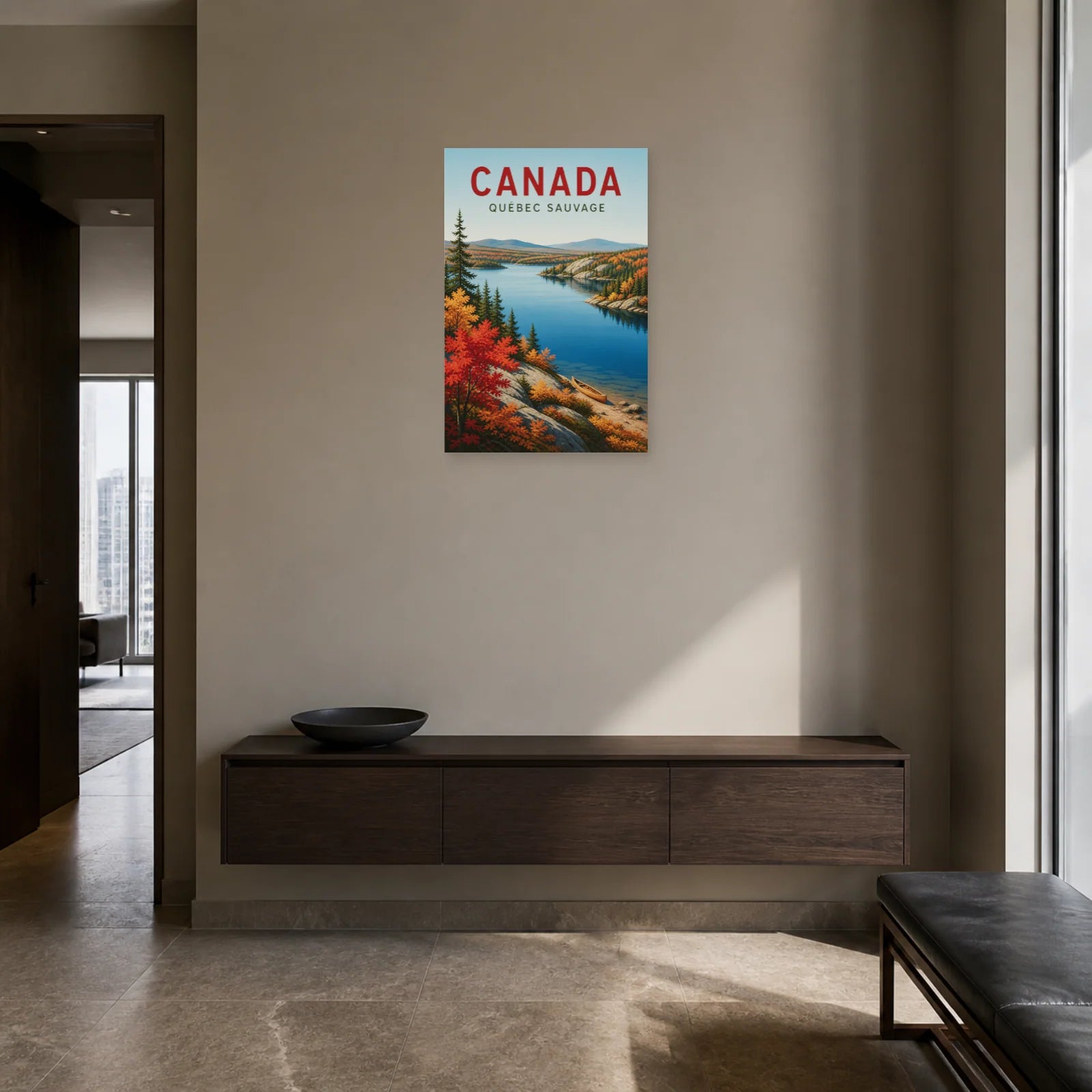 Affiche Canada – Québec Sauvage dans une entrée ou un couloir - Art Virtuoso