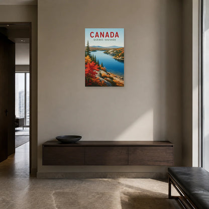 Affiche Canada – Québec Sauvage dans une entrée ou un couloir - Art Virtuoso