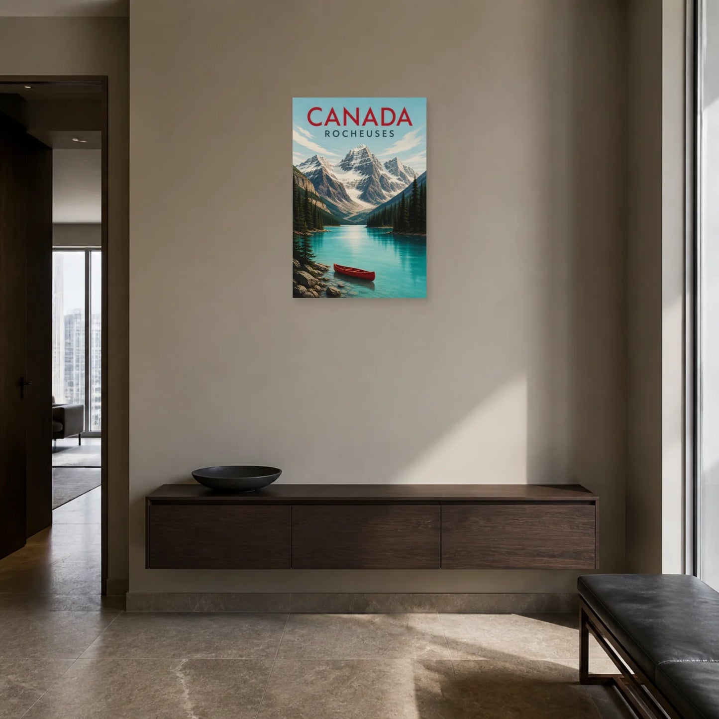 Affiche Canada – Rocheuses dans une entrée ou un couloir - Art Virtuoso
