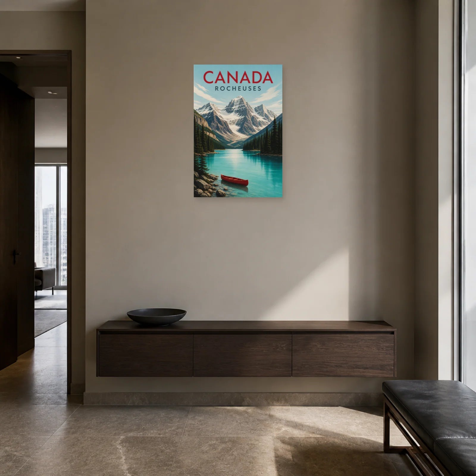 Affiche Canada – Rocheuses dans une entrée ou un couloir - Art Virtuoso