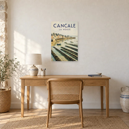Affiche Cancale - Port de la Houle dans un bureau - Art Virtuoso