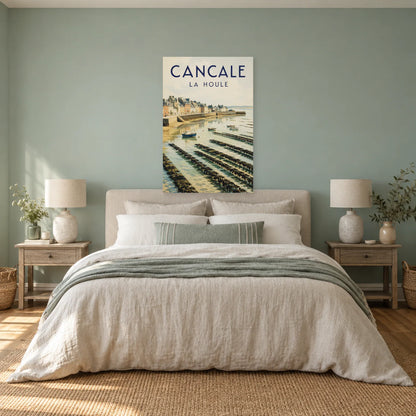 Affiche Cancale - Port de la Houle dans une chambre - Art Virtuoso
