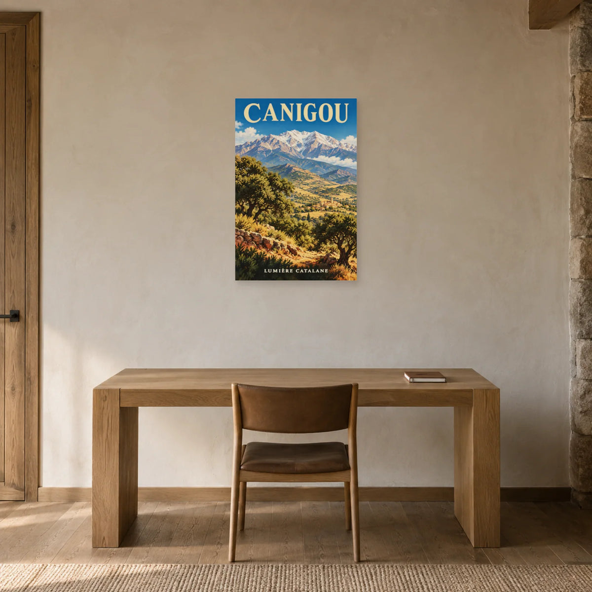 Affiche Canigou - Sommet catalan dans un bureau - Art Virtuoso