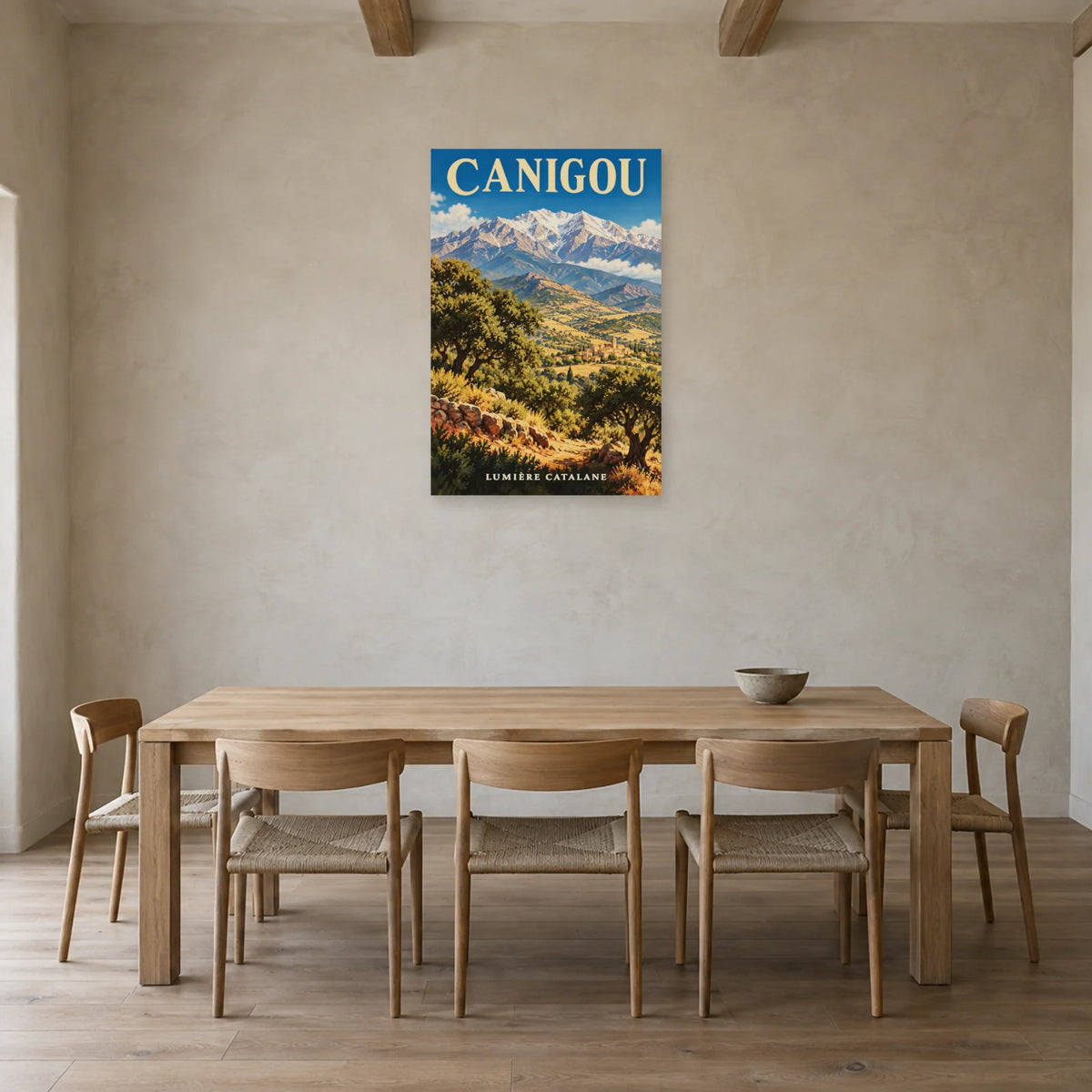 Affiche Canigou - Sommet catalan dans une salle à manger - Art Virtuoso