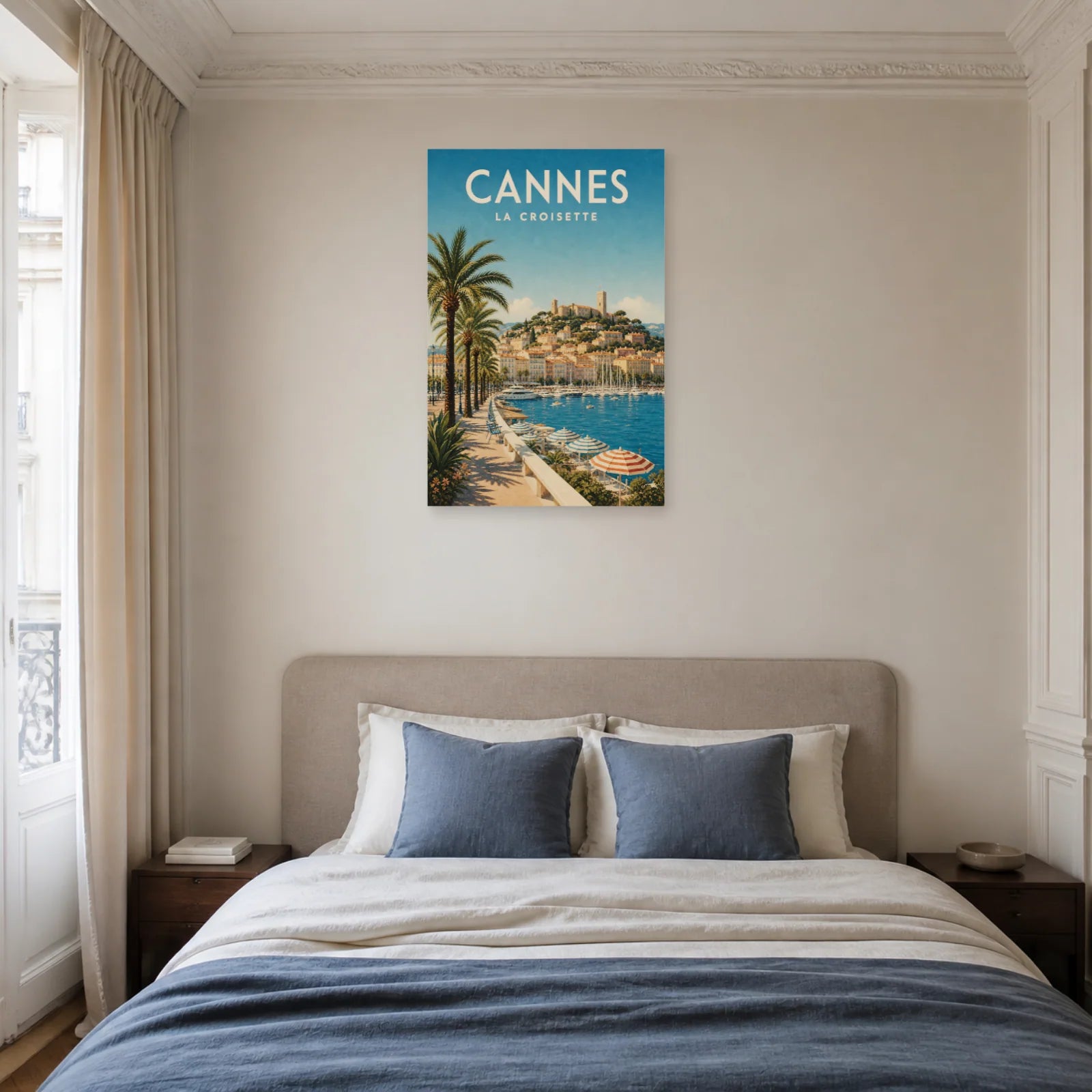 Affiche Cannes – La Croisette dans une chambre - Art Virtuoso