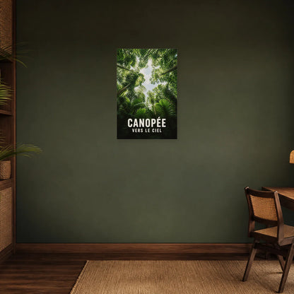 Affiche Canopée – Vue vers le ciel dans un bureau - Art Virtuoso
