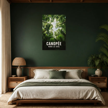Affiche Canopée – Vue vers le ciel dans une chambre - Art Virtuoso