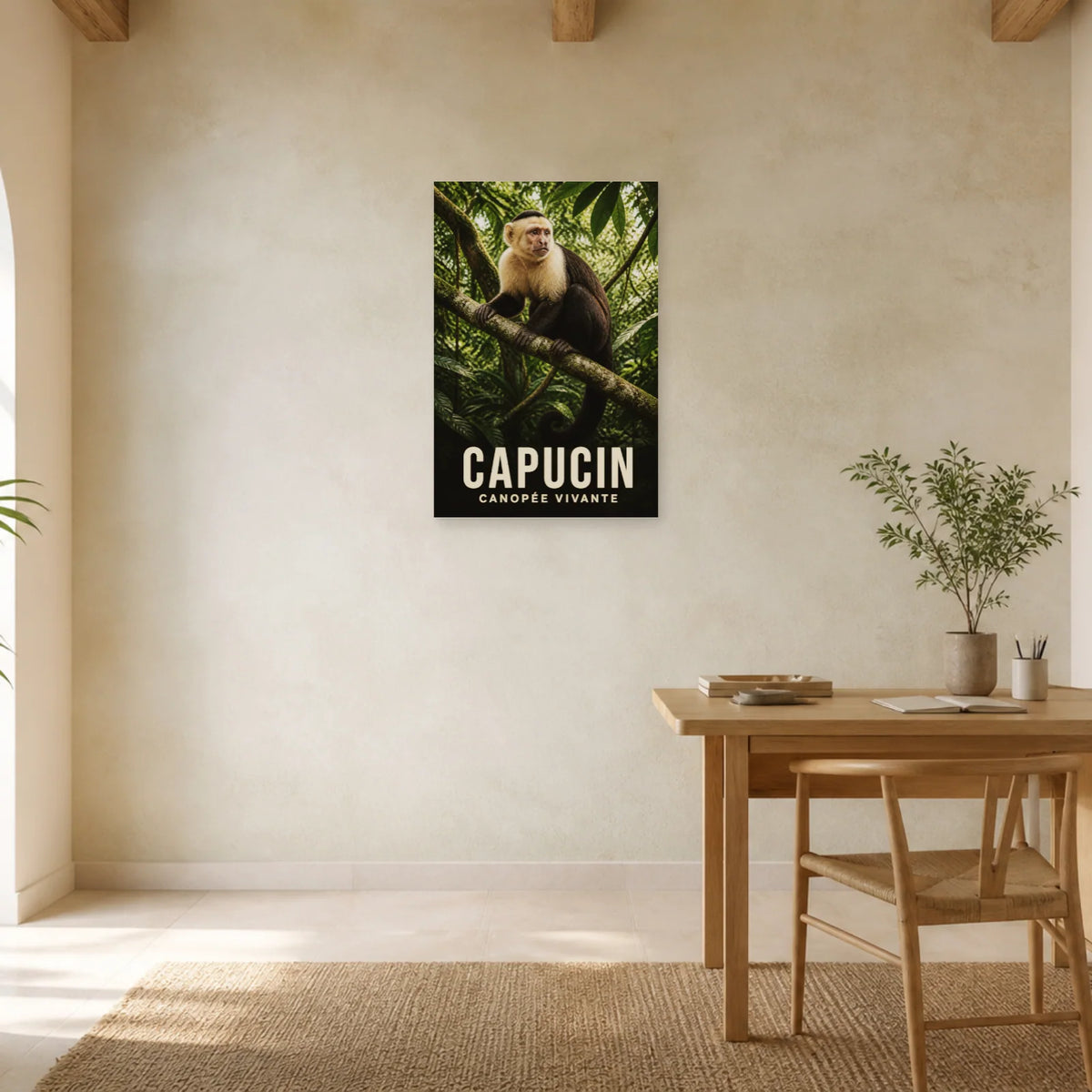 Affiche Capucin – Canopée vivante dans un bureau - Art Virtuoso