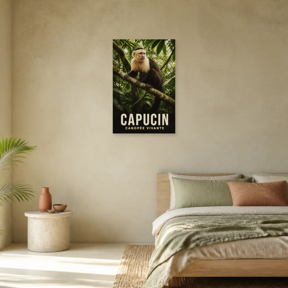 Affiche Capucin – Canopée vivante dans une chambre - Art Virtuoso