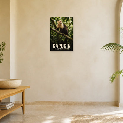 Affiche Capucin – Canopée vivante dans une entrée ou un couloir - Art Virtuoso