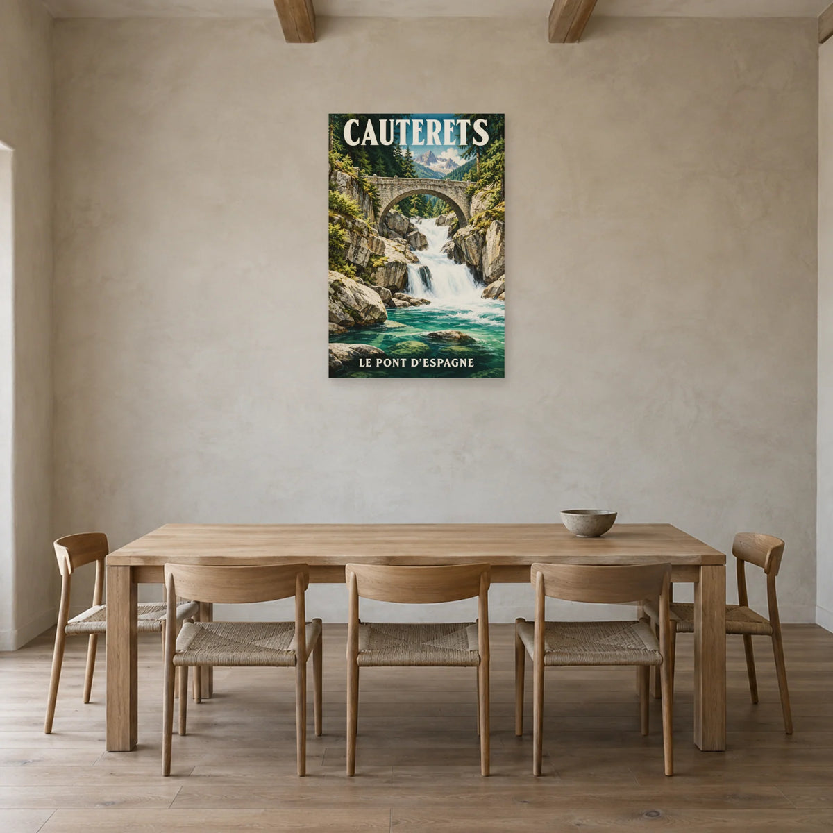 Affiche Cauterets - Pont d'Espagne dans une salle à manger - Art Virtuoso