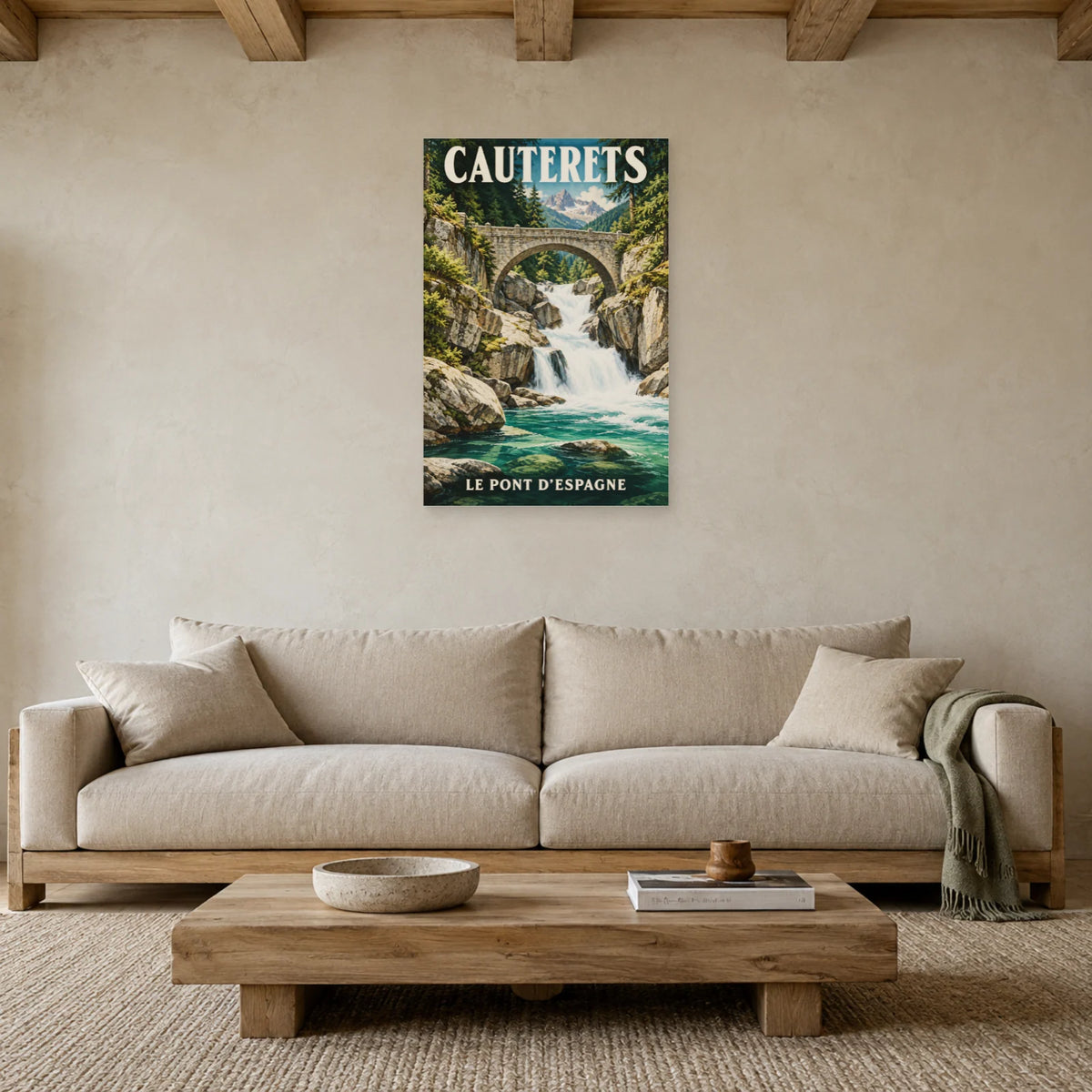 Affiche Cauterets - Pont d'Espagne dans un salon - Art Virtuoso