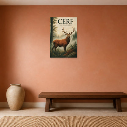 Affiche Cerf – Roi des Forêts dans une salle à manger - Art Virtuoso