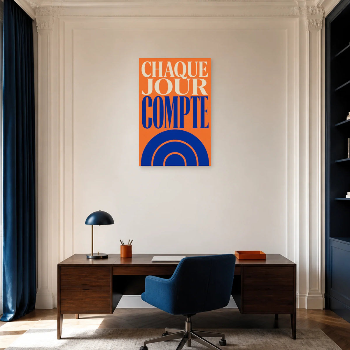 Affiche Chaque jour compte – Soleil en mouvement dans un bureau - Art Virtuoso