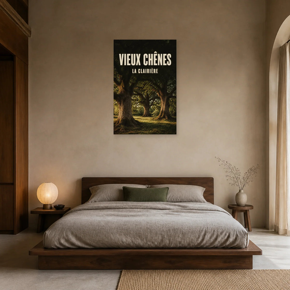 Affiche Vieux chênes – La clairière dans une chambre - Art Virtuoso