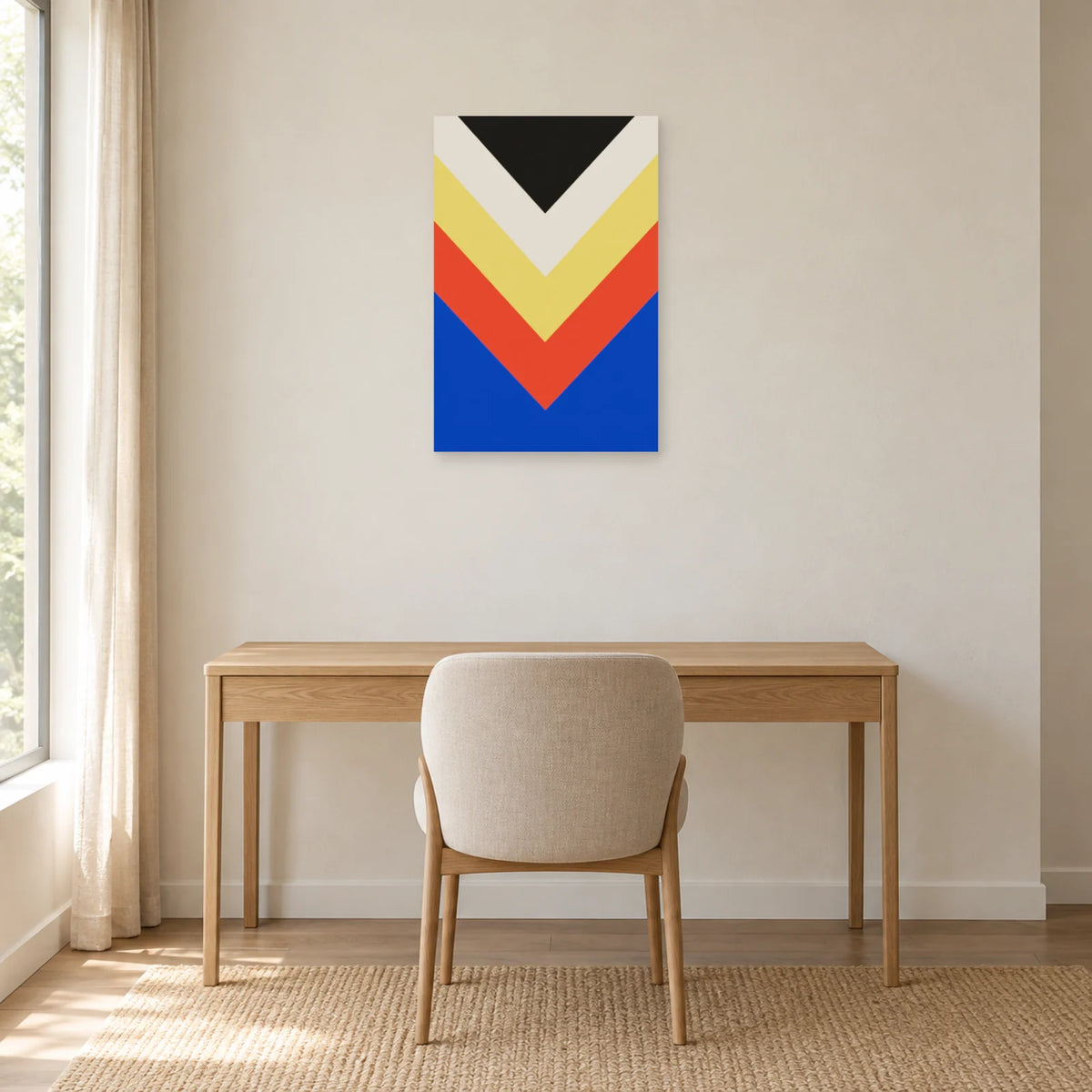 Affiche Chevrons - Cadence dans un bureau - Art Virtuoso